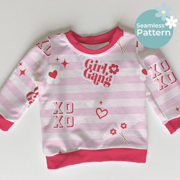 8 x Valentines Pink Girly Patterns - Image 2