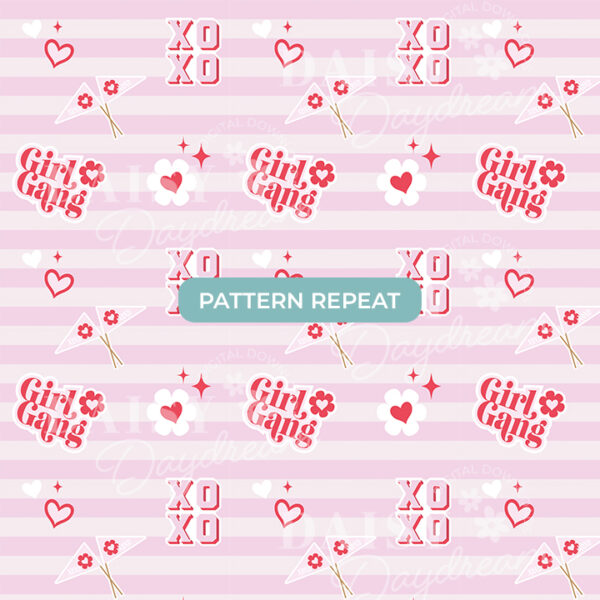 8 x Valentines Pink Girly Patterns - Image 5